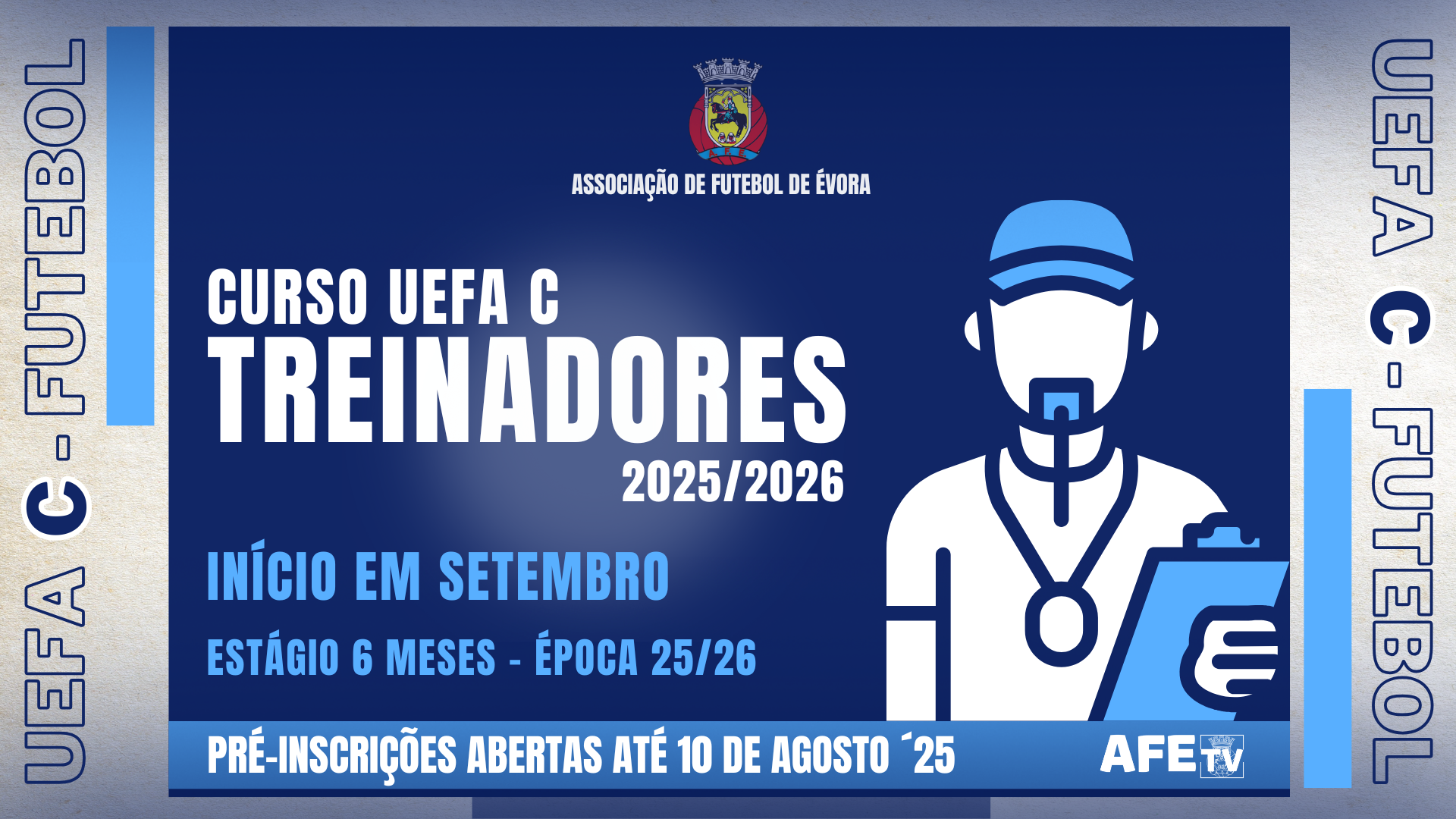 CURSOS DE TREINADORES DE FUTEBOL E DE FUTSAL