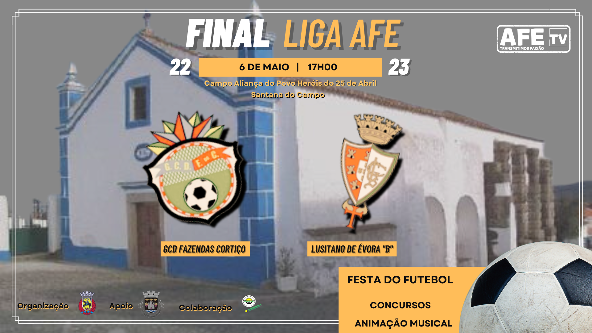 CORTIÇO E LUSITANO "B" NA FINAL DA LIGA AFE